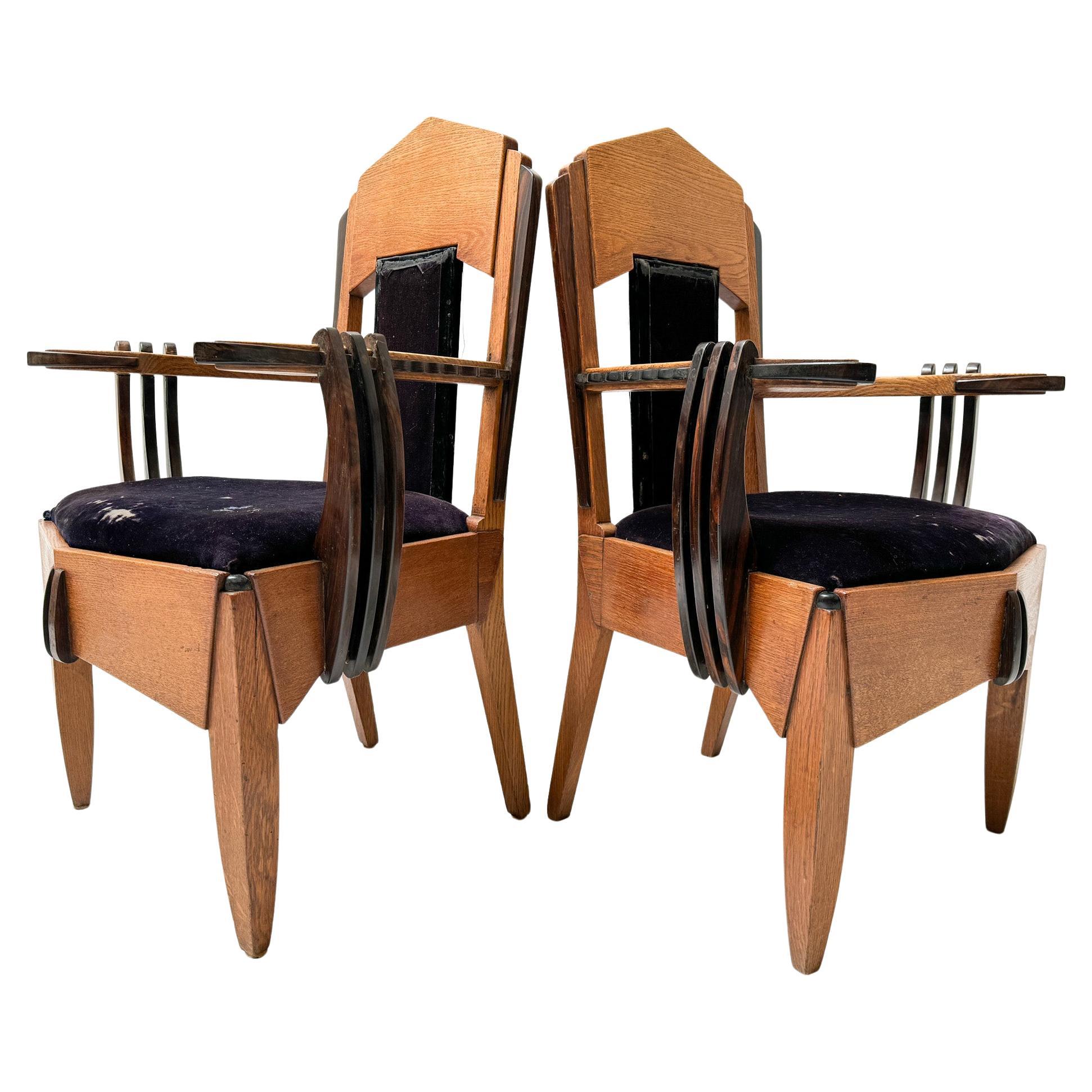 Deux fauteuils Art Déco Amsterdamse School de Hildo Krop, années 1920 en vente