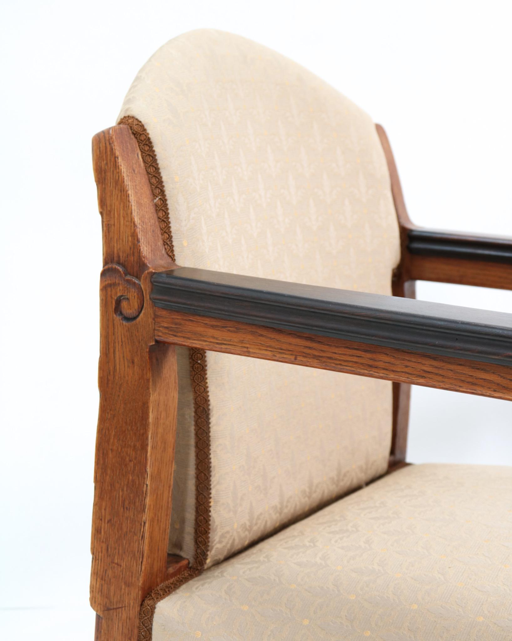 Deux fauteuils Art Déco Amsterdamse School de Hildo Krop pour 't Woonhuys en vente 2