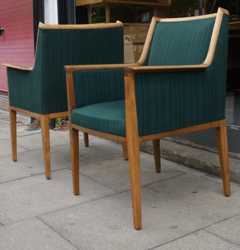 Two 1950s Hardwood Framed Side/Carver Chairs Attributed to Bröderna Andersson For Sale 6