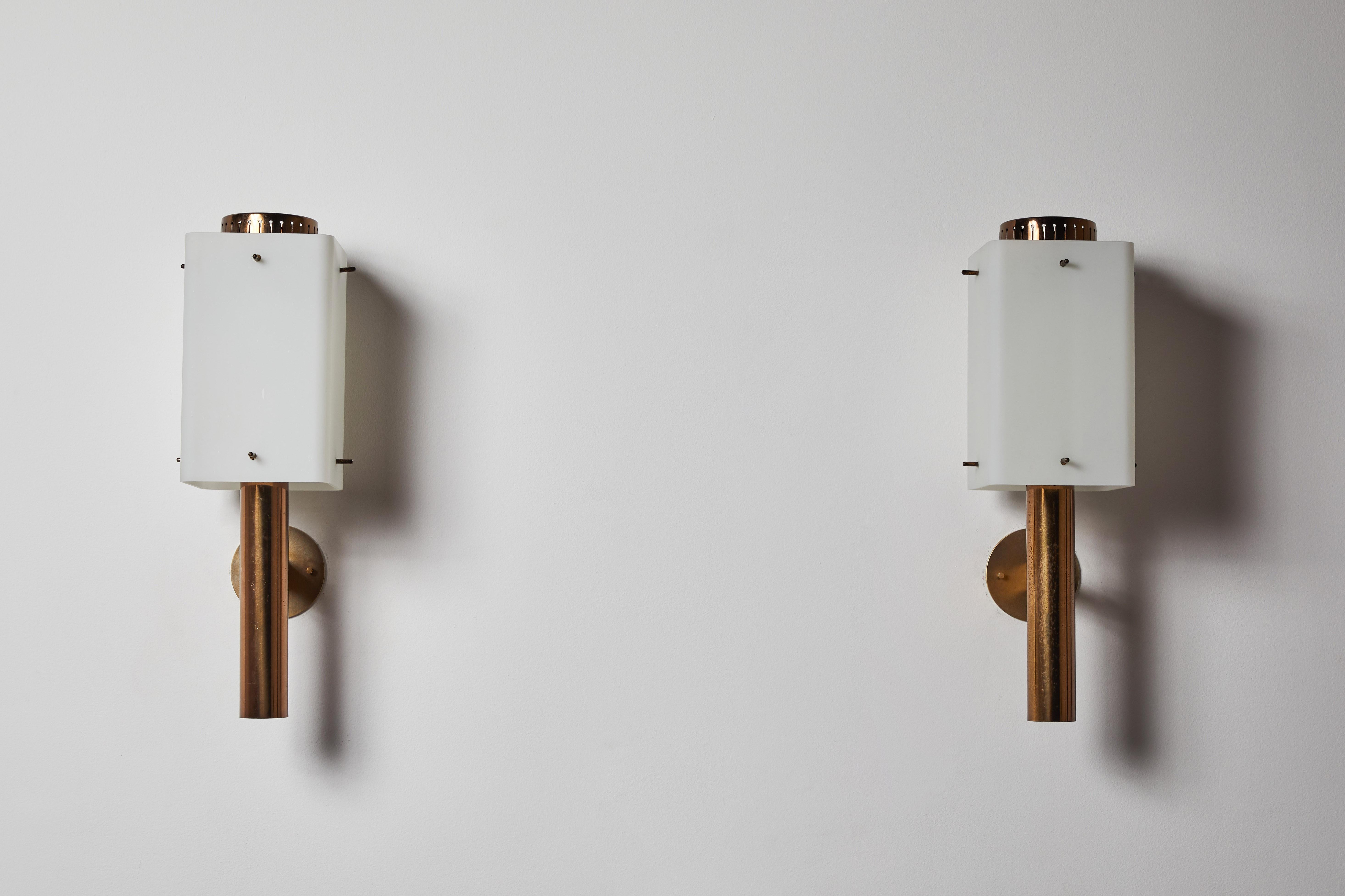 Mid-20th Century Pairs of Sconces by Stilnovo