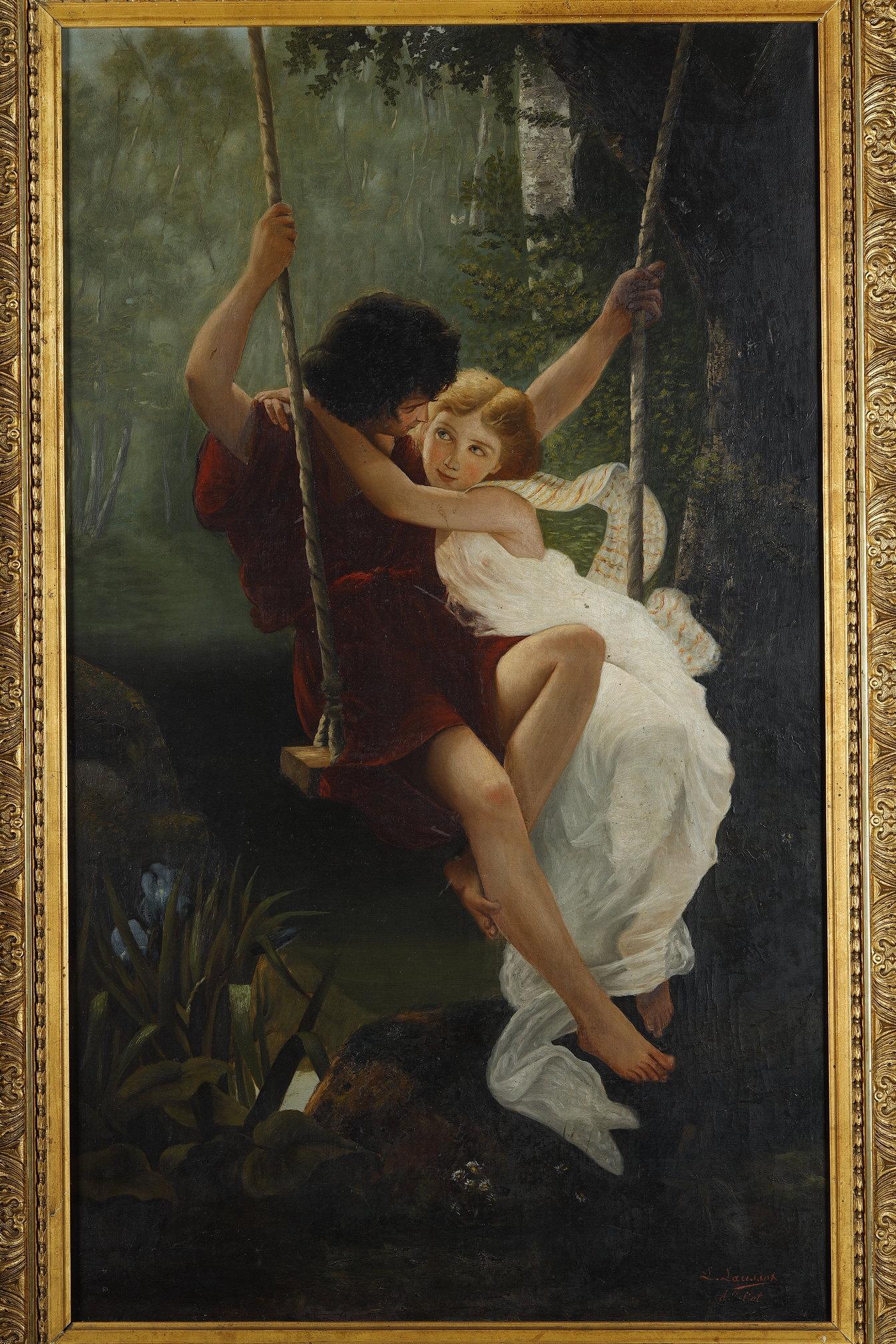 French Two oils on canvas after Pierre Auguste Cot (1837-1883)