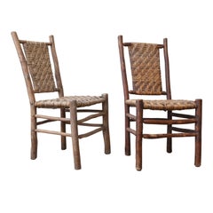 Two Old Hickory Side Chairs
