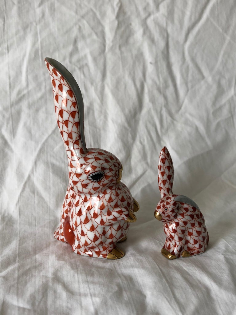 herend rabbit one ear up
