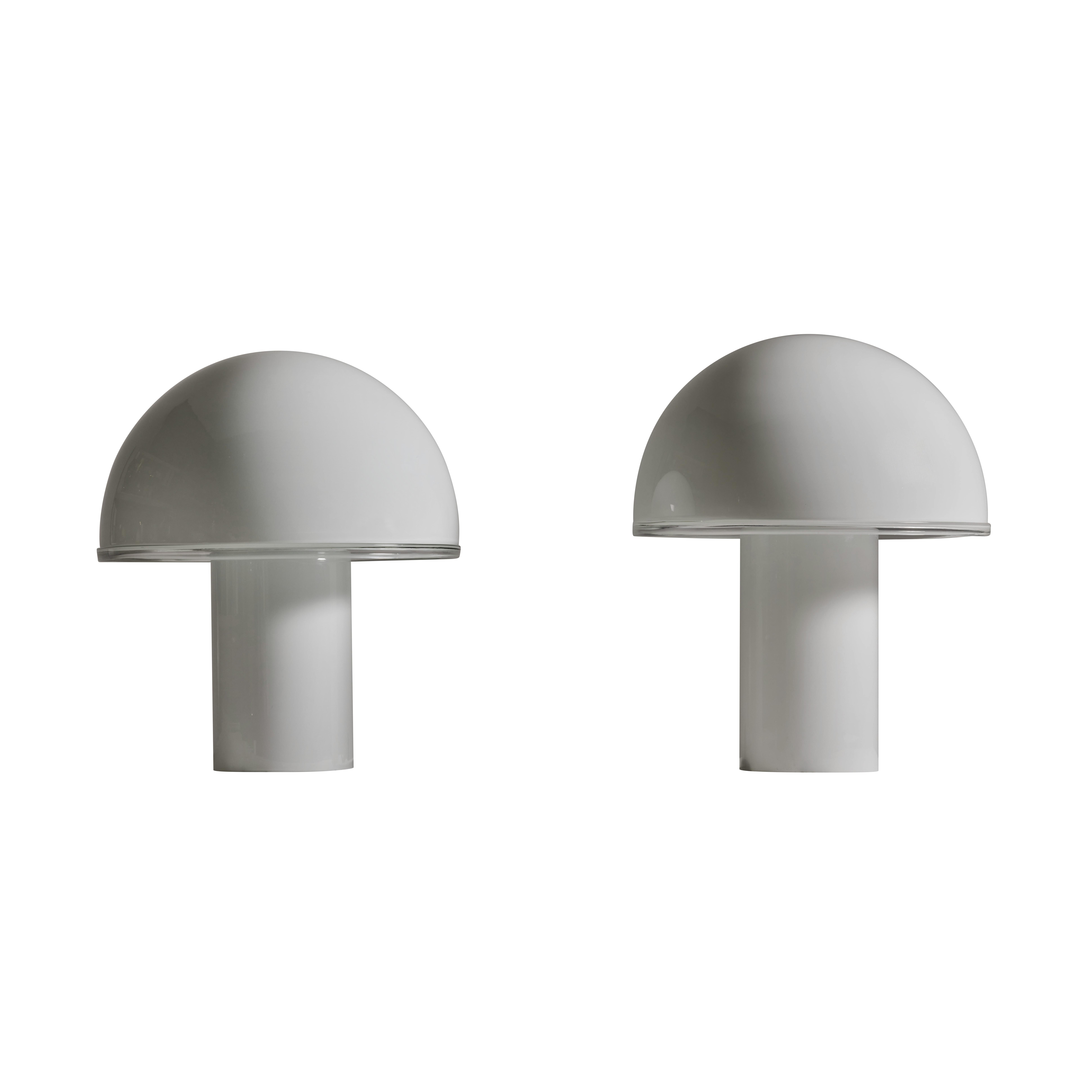 Two Onfale Table Lamps by Luciano Vistosi for Artemide at 1stDibs