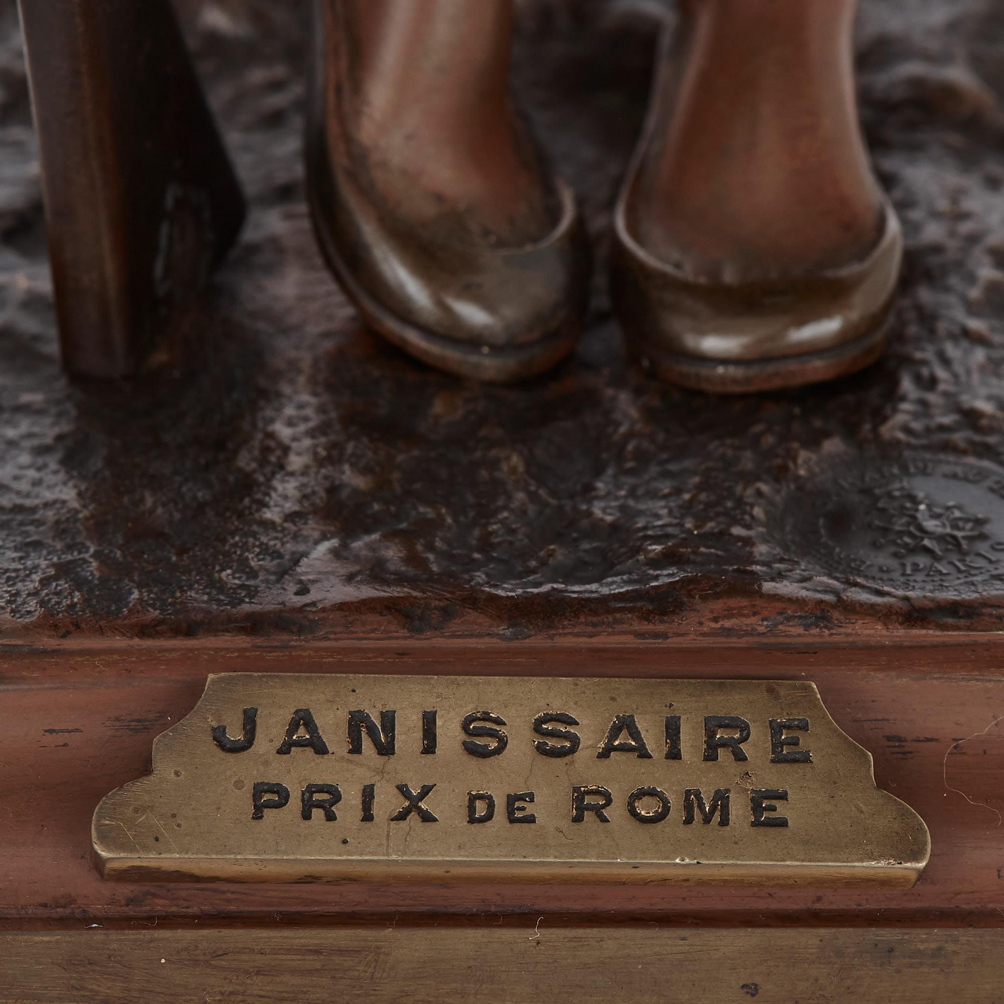 Französische Maquetten aus patinierter Bronze im orientalischen Stil von Marcel Début im Angebot 1