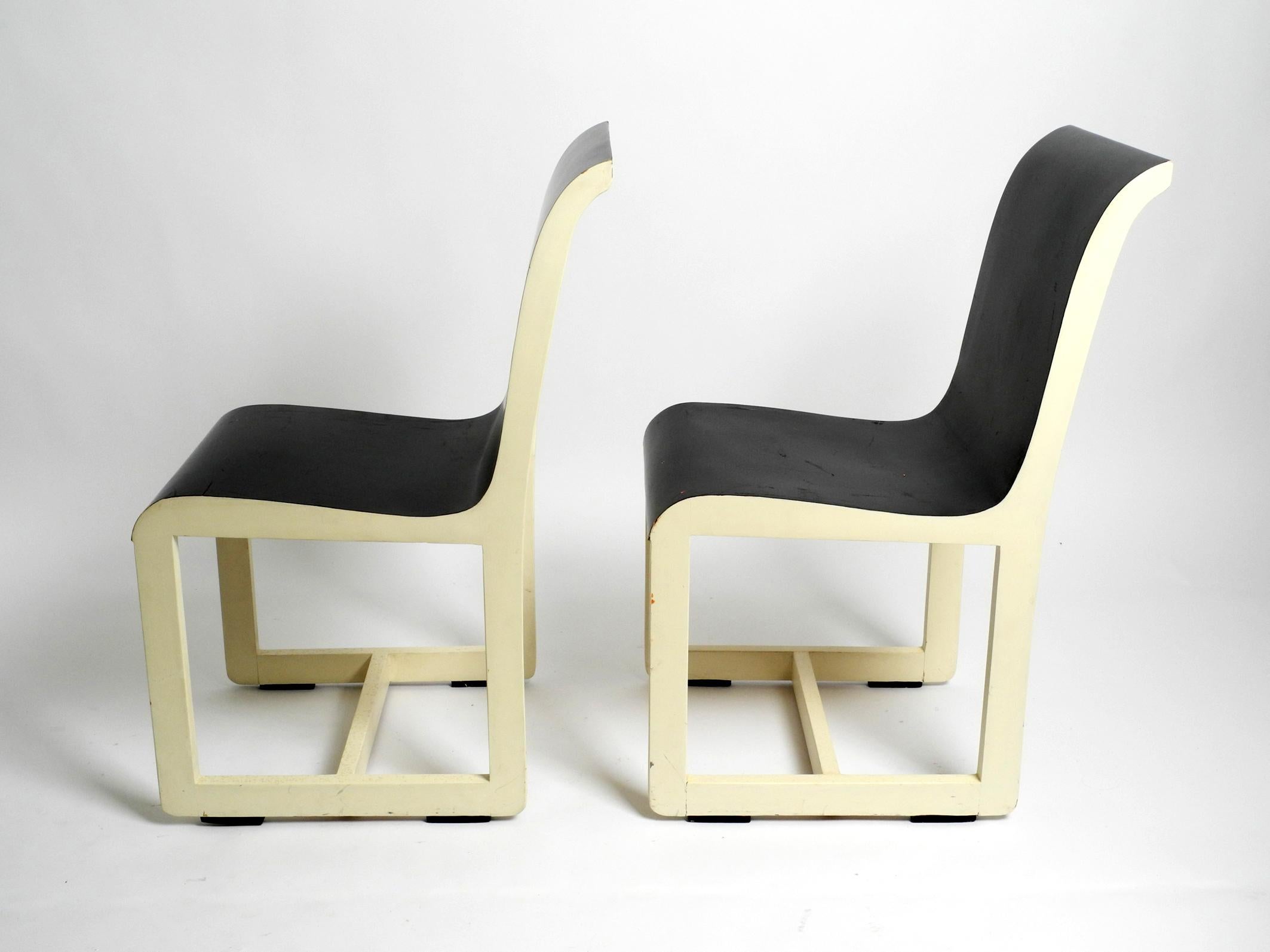 Mid-20th Century Two original 1930s wooden chairs by the well-known Bauhaus student Peter Keler For Sale