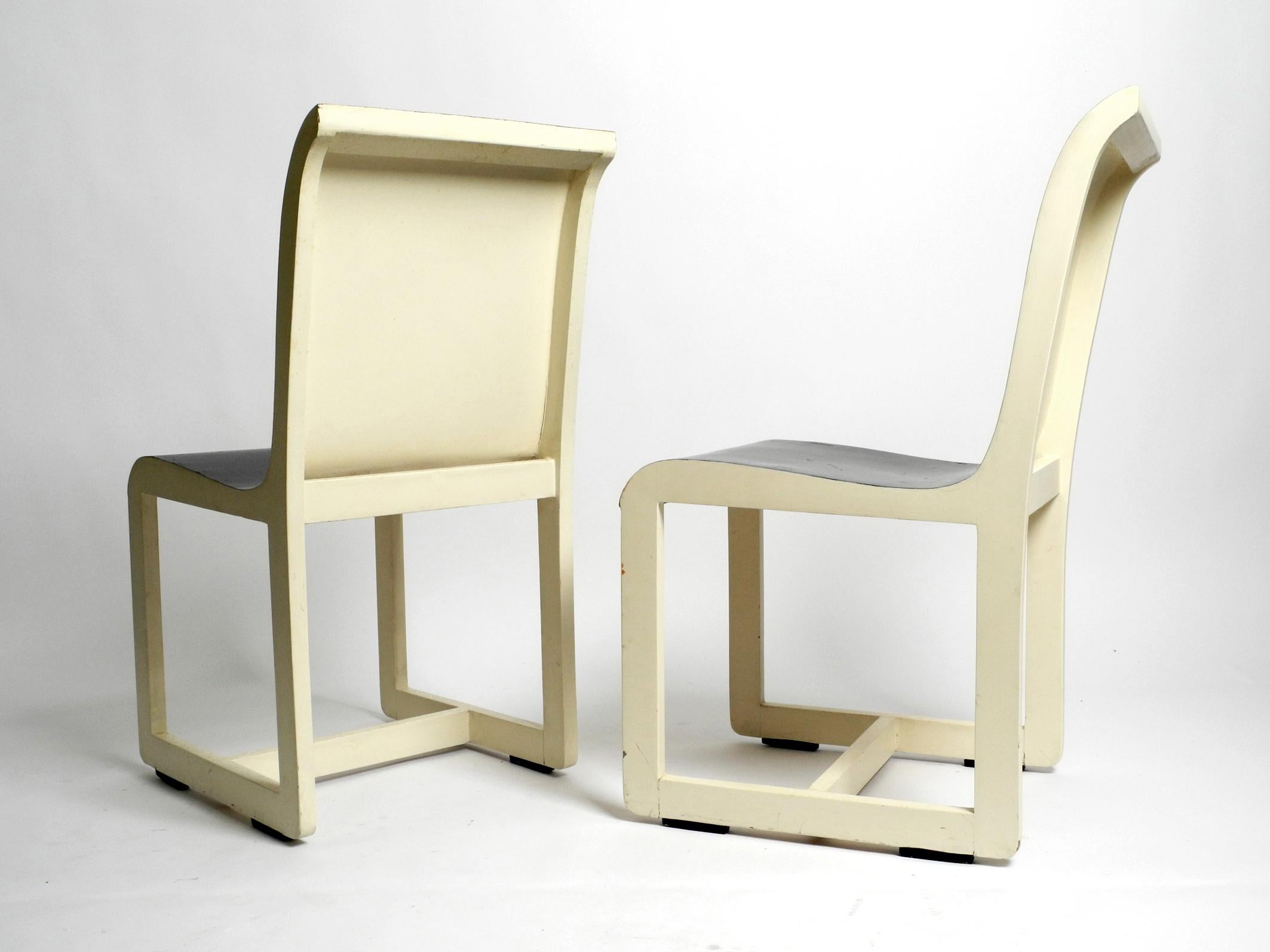 Ash Two original 1930s wooden chairs by the well-known Bauhaus student Peter Keler For Sale