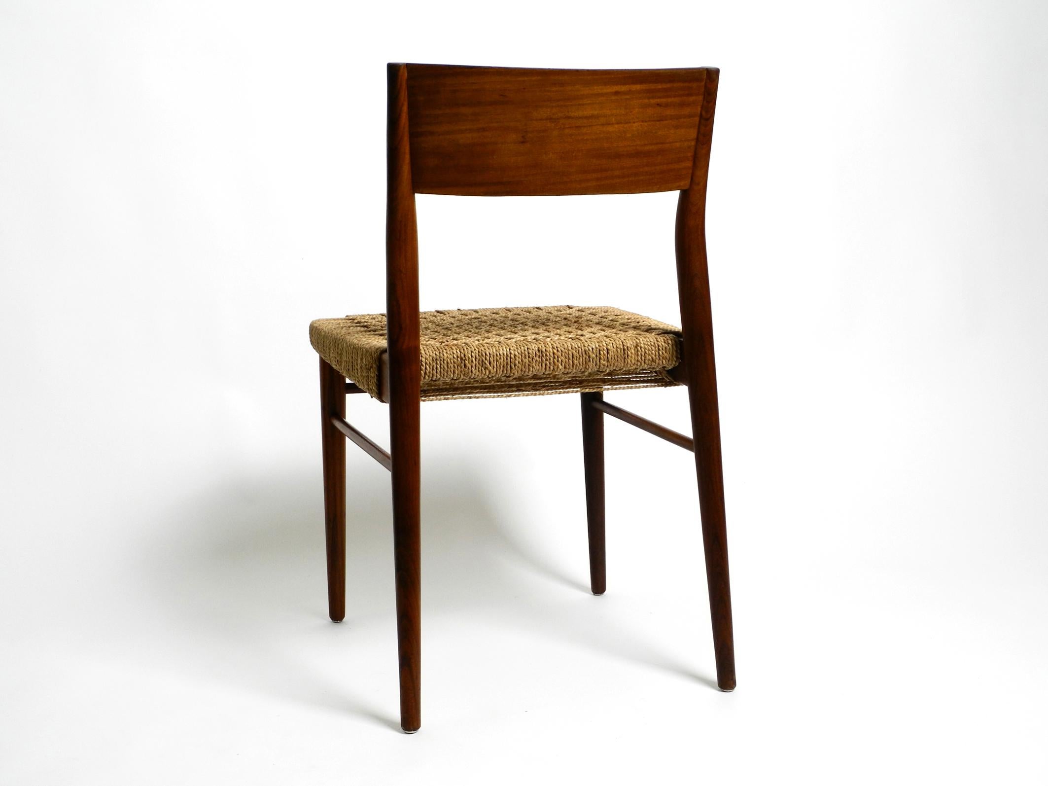 Two Original 1960s Wilkhahn Chairs Made of Walnut with Wicker Cane For Sale 11