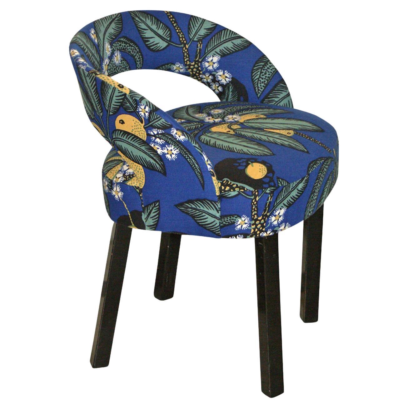 Deux chaises originales J.Hoffmann Oswald Haerdtl Art Déco nouveau tissu de Josef Frank
