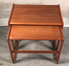Two Original Mid-Century Nesting Tables by Morgen-Kohl, Denmark, 1960's