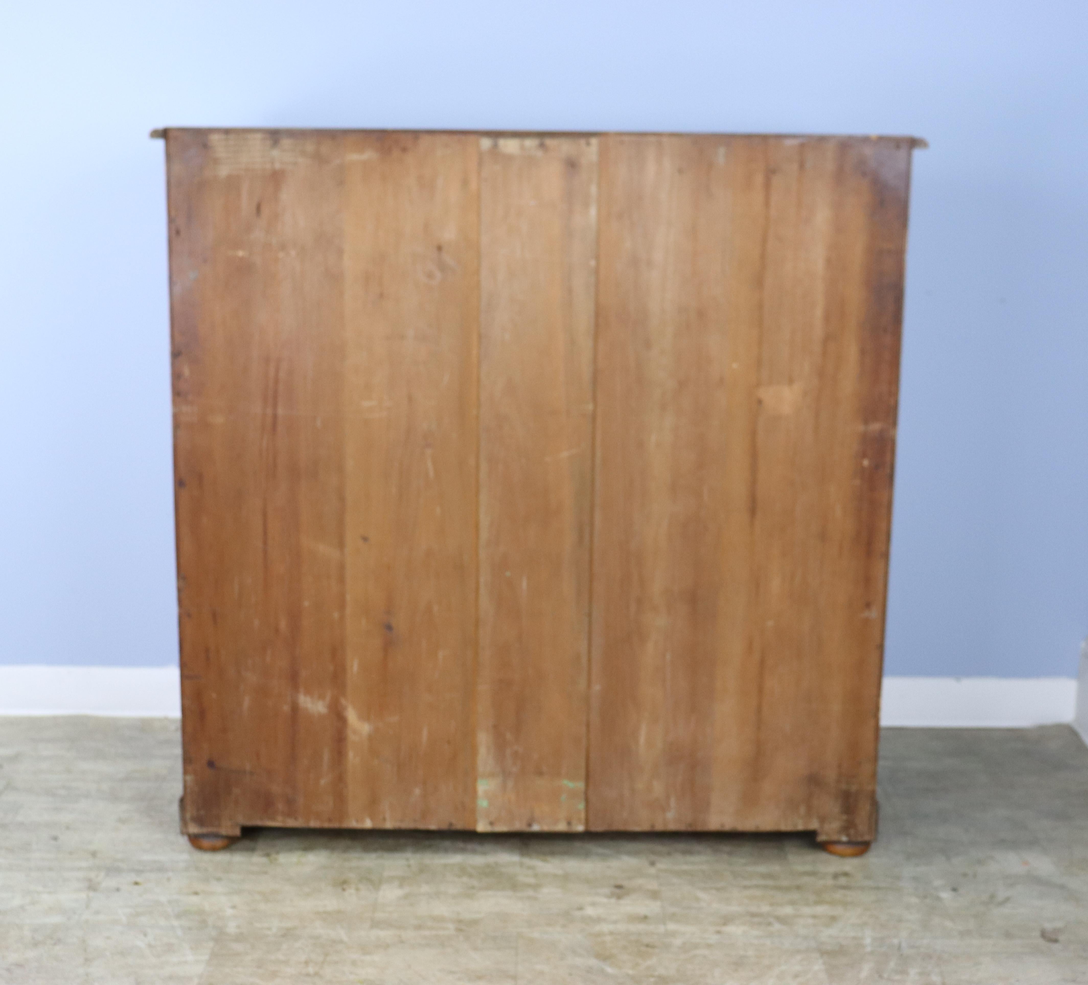 Two-over-four 19th Century Pine Chest of Drawers 8
