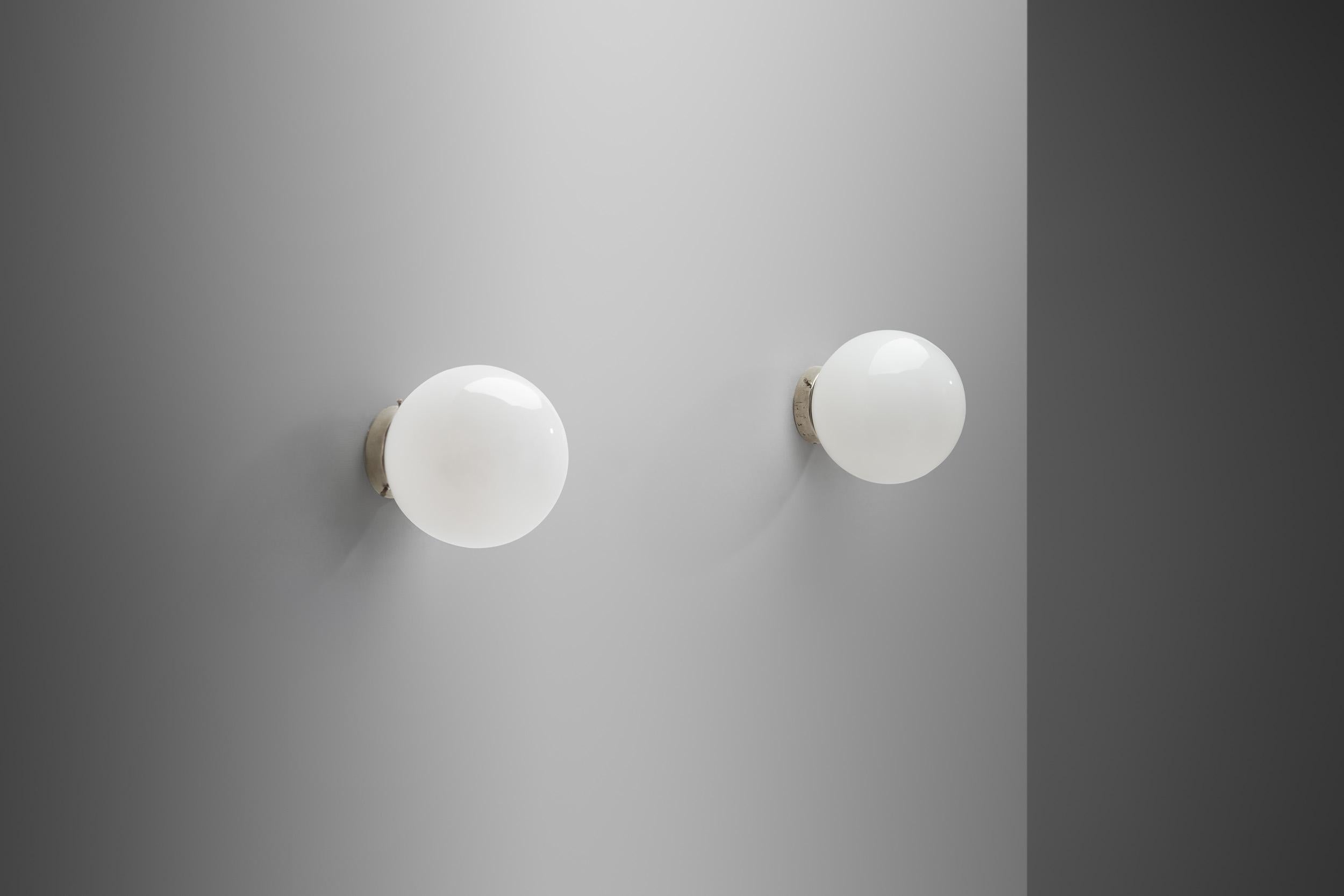 Mid-Century Modern Two Paavo Tynell Model “2008” Ceiling Lights for Idman Oy, Finland 1950s For Sale