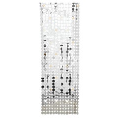 Two Paco Rabanne Disco-Ready Silver Space Sequin-Disc Curtain for the Party Girl