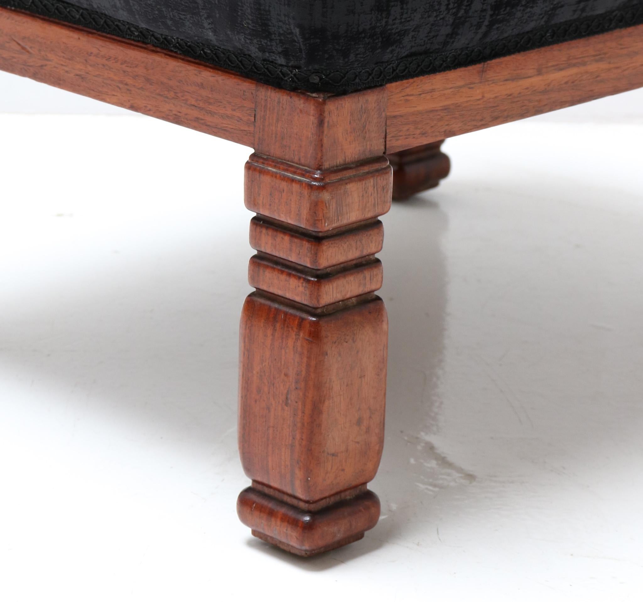 Two Padouk Art Nouveau Stools by K.P.C. de Bazel, 1900s 1
