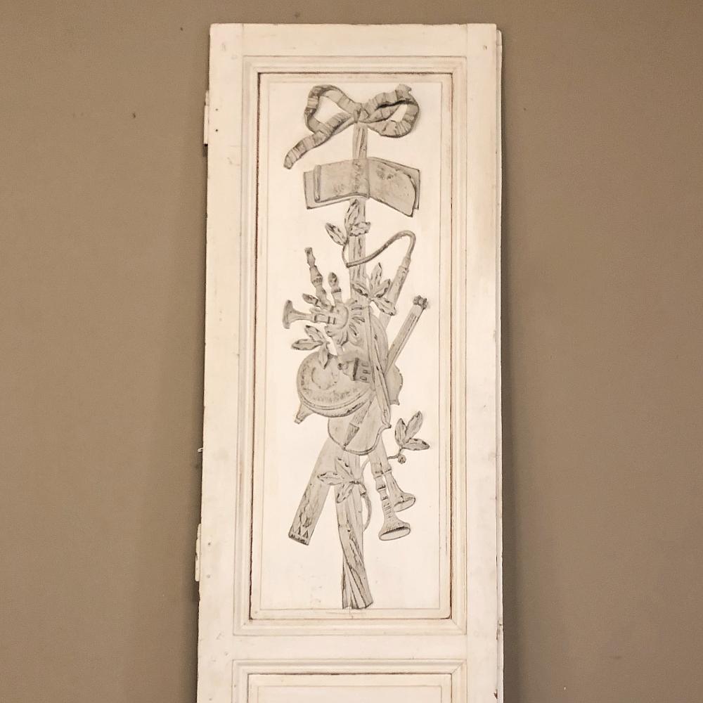 Two Pair 19th Century French Louis XVI Painted Interior Doors For Sale 5