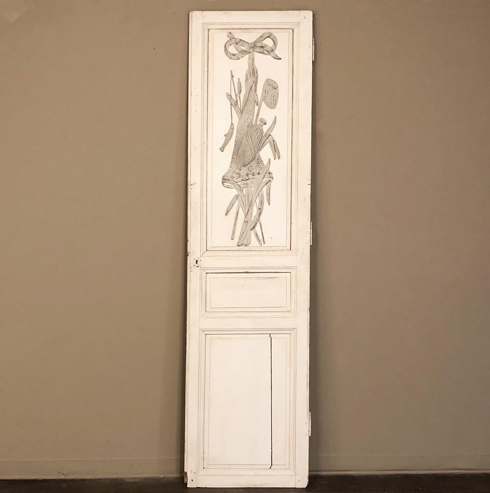 Two Pair 19th Century French Louis XVI Painted Interior Doors For Sale 6