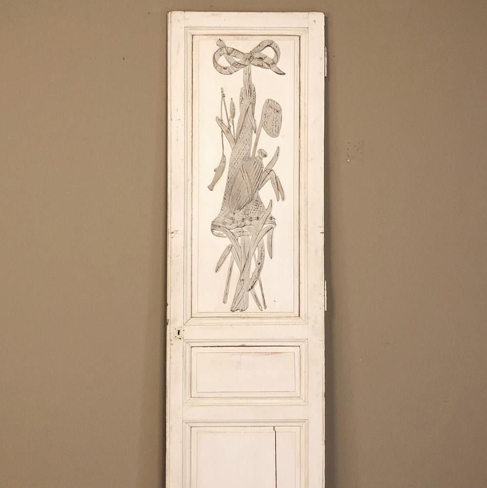 Two Pair 19th Century French Louis XVI Painted Interior Doors For Sale 7