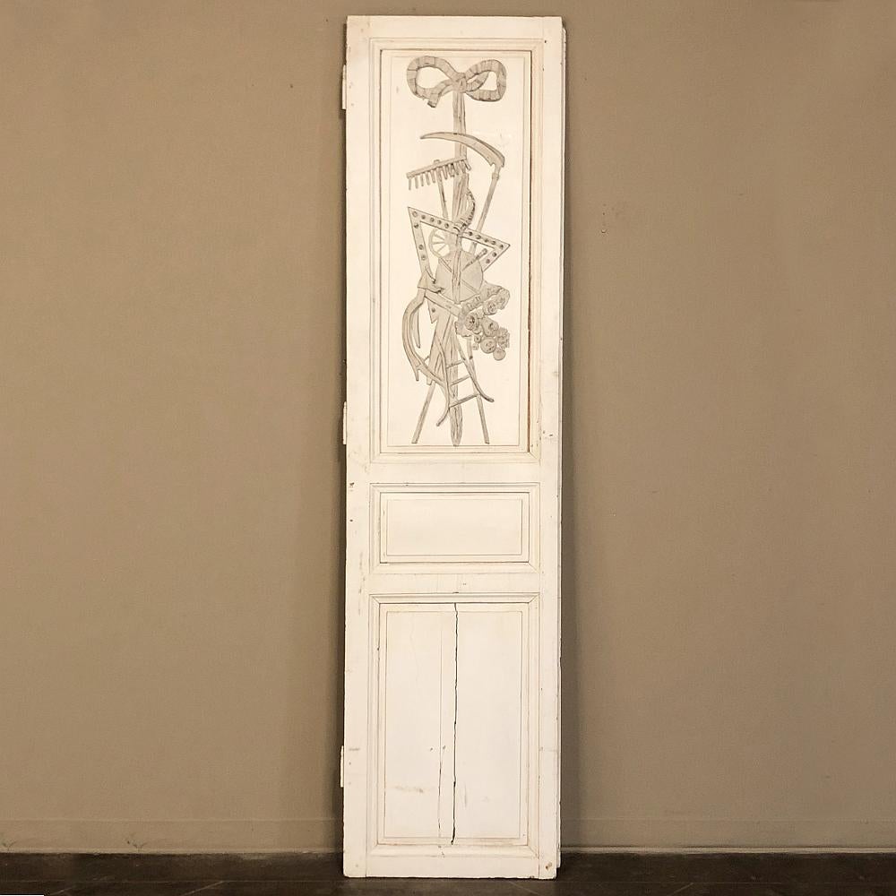 Two Pair 19th Century French Louis XVI Painted Interior Doors For Sale 9