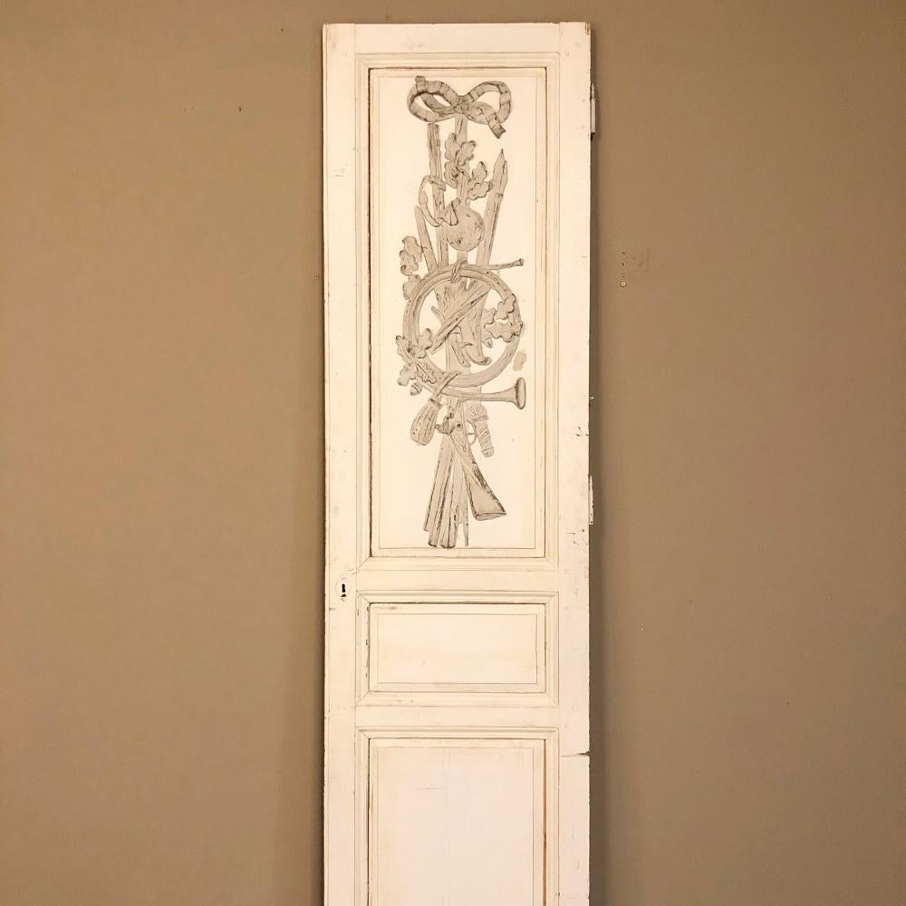 Zwei Paar französische bemalte Innentüren im Louis-XVI-Stil des 19. Jahrhunderts im Angebot 10