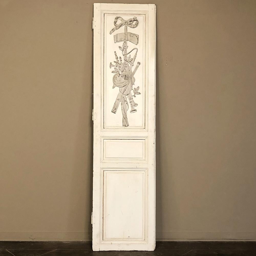 Two Pair 19th Century French Louis XVI Painted Interior Doors For Sale 4