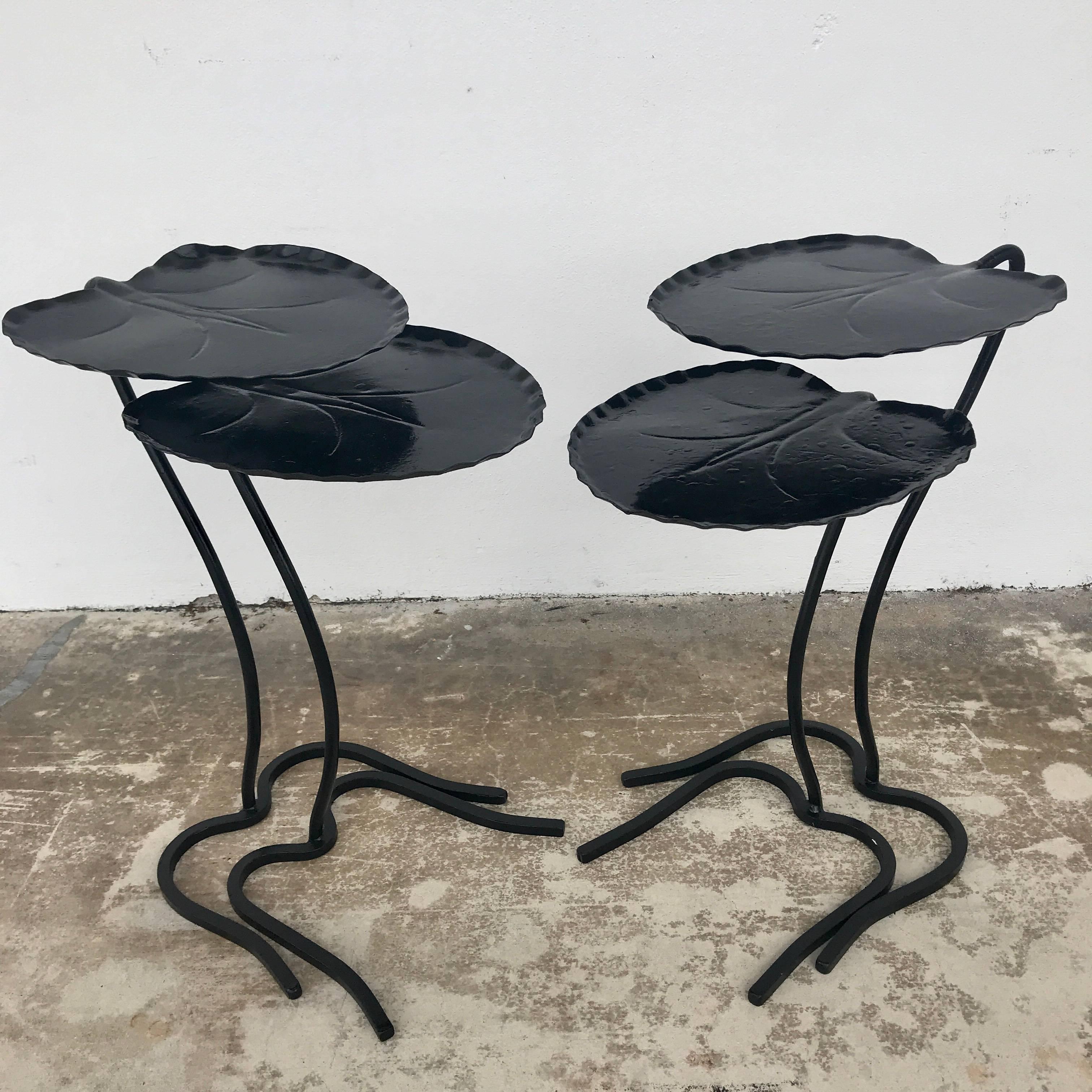 Mid-20th Century Two Pair of Salterini Lily Pad Nesting Tables