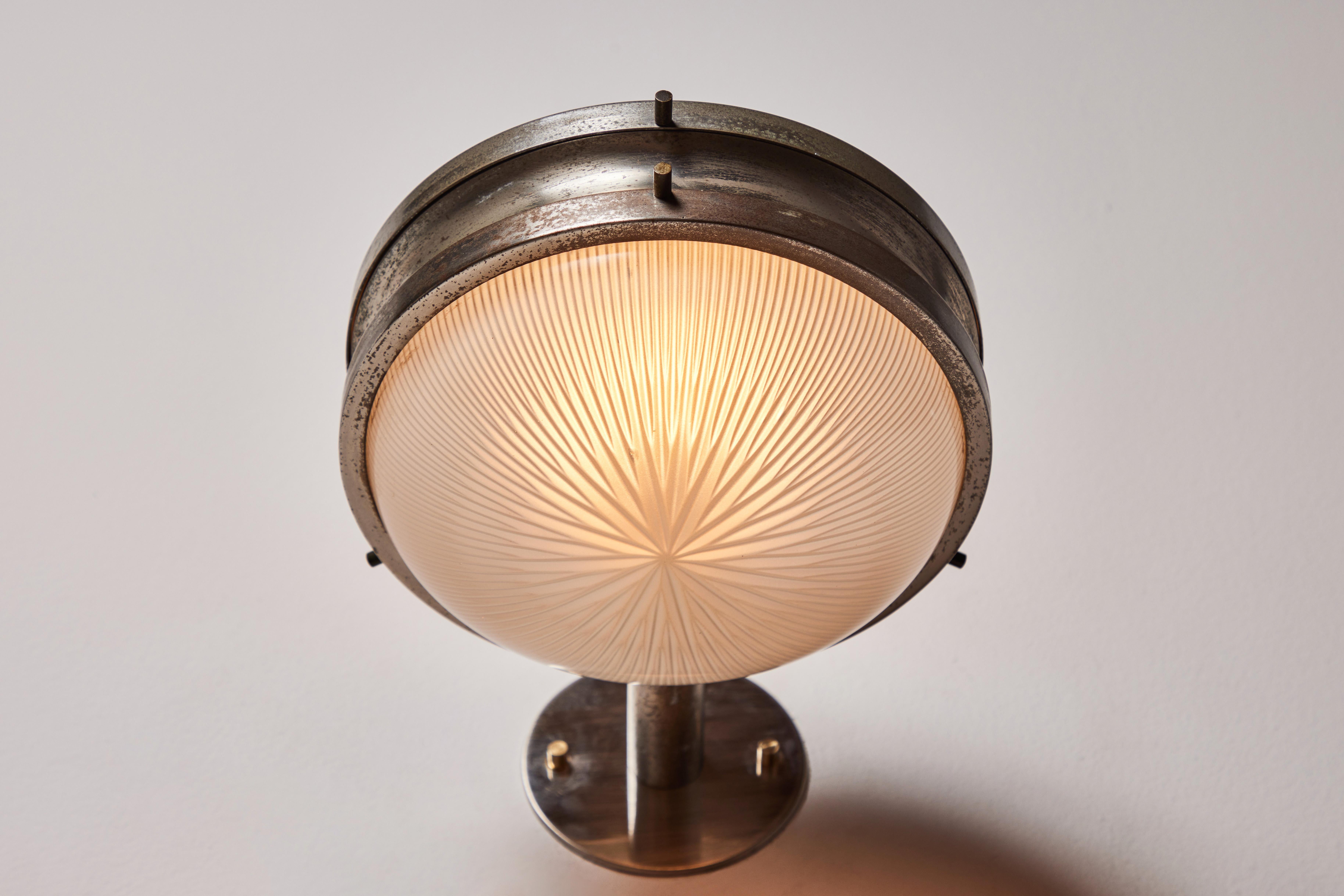 Glass Pair of Sconces by Sergio Mazza