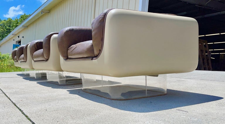 Pair Steelcase Space Age Lounge Chairs by William Andrus For Sale 5