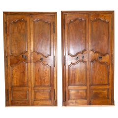 Two Pairs of 18th Century French Alder Communication Doors From Avignon