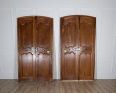Two Pairs of 18th-Century French Walnut Communication Doors