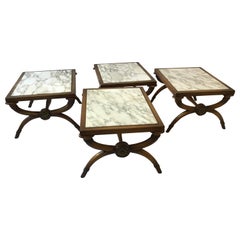 Two Pairs of 1950s Classical Side Tables