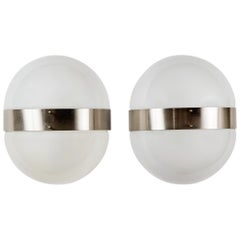 Pair of "Clio" Wall or Ceiling Lights by Sergio Mazza