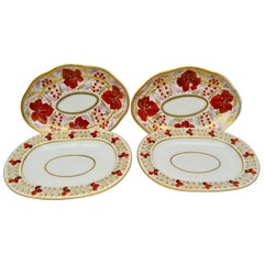 Two Pairs of Early 19th Century Coalport Porcelain Serving Dishes