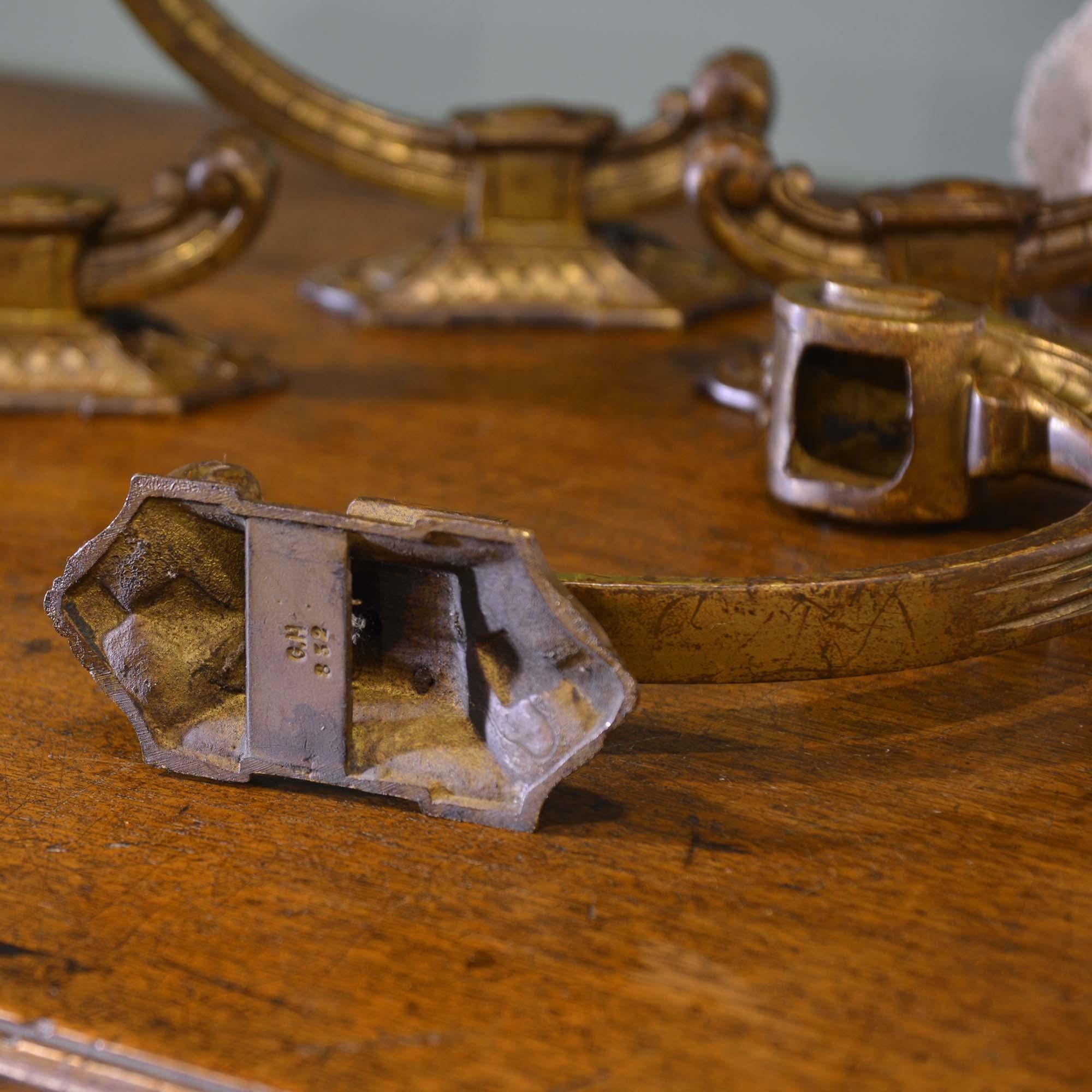 Due coppie di fermatende in ormolu francese del XIX secolo in vendita 5