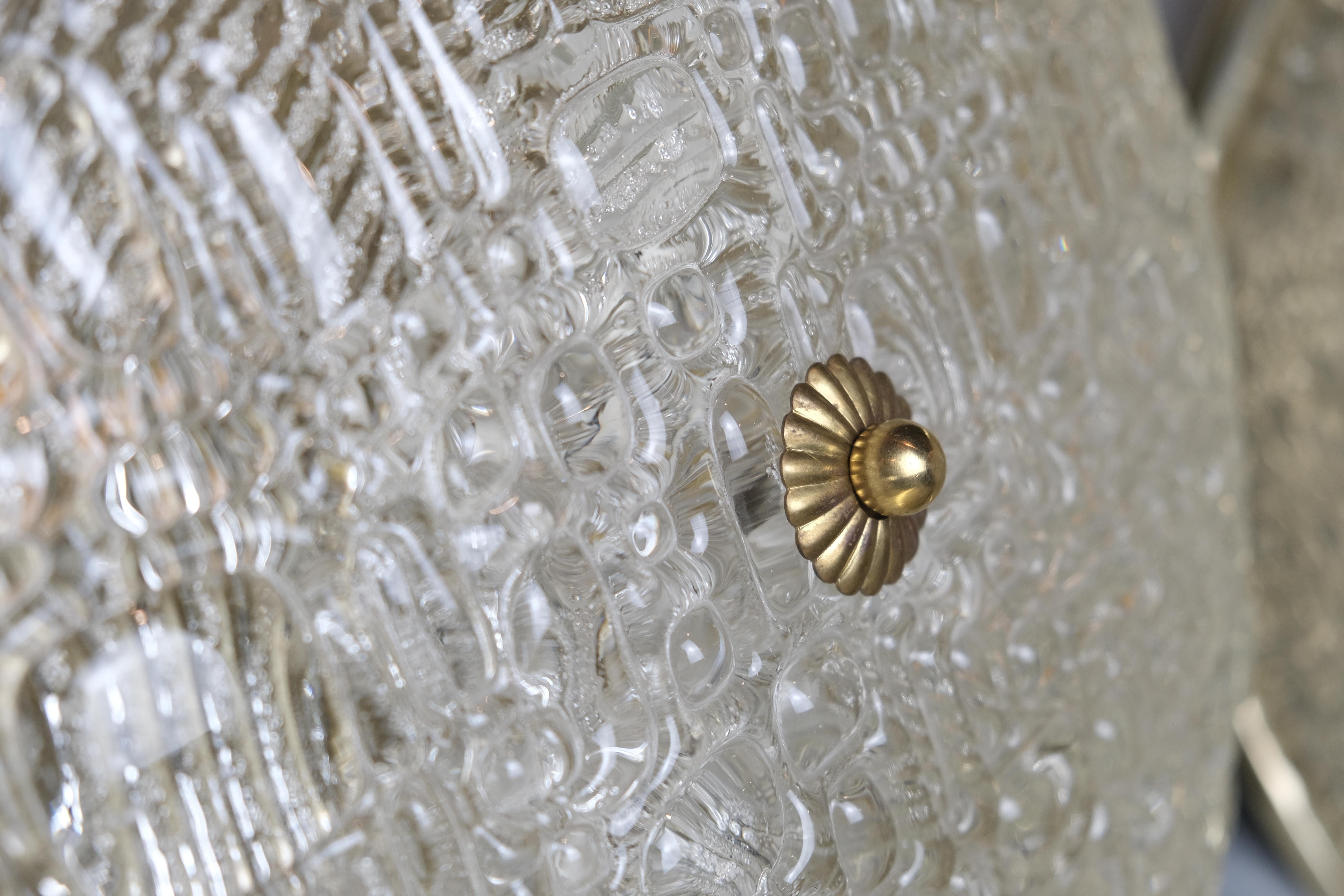 Francese Due coppie di lampade da parete o da soffitto a disco rotondo francese in vendita