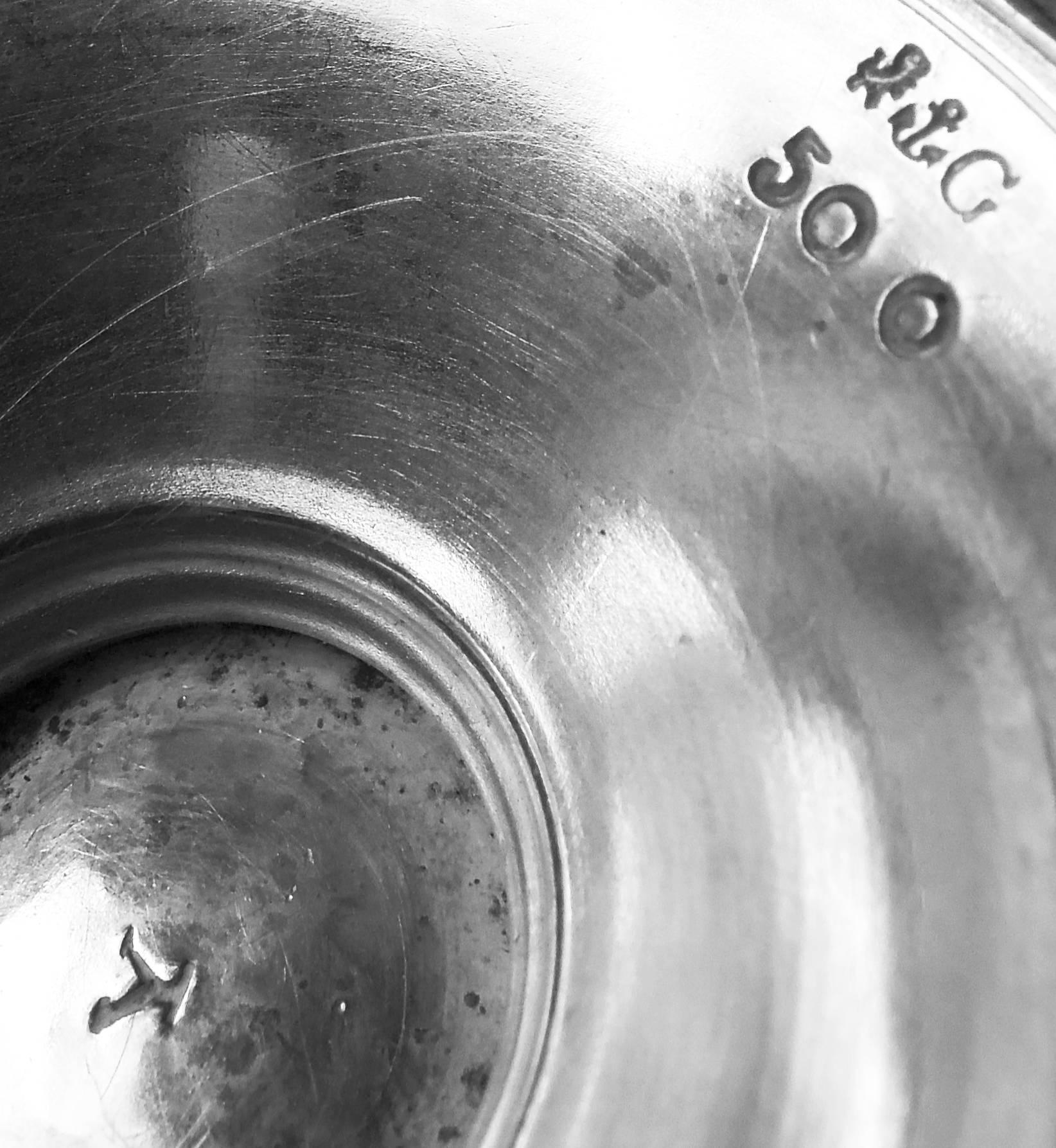 Due coppie di sali e peperoni in argento con medaglione di Gorham con cucchiai in vendita 5