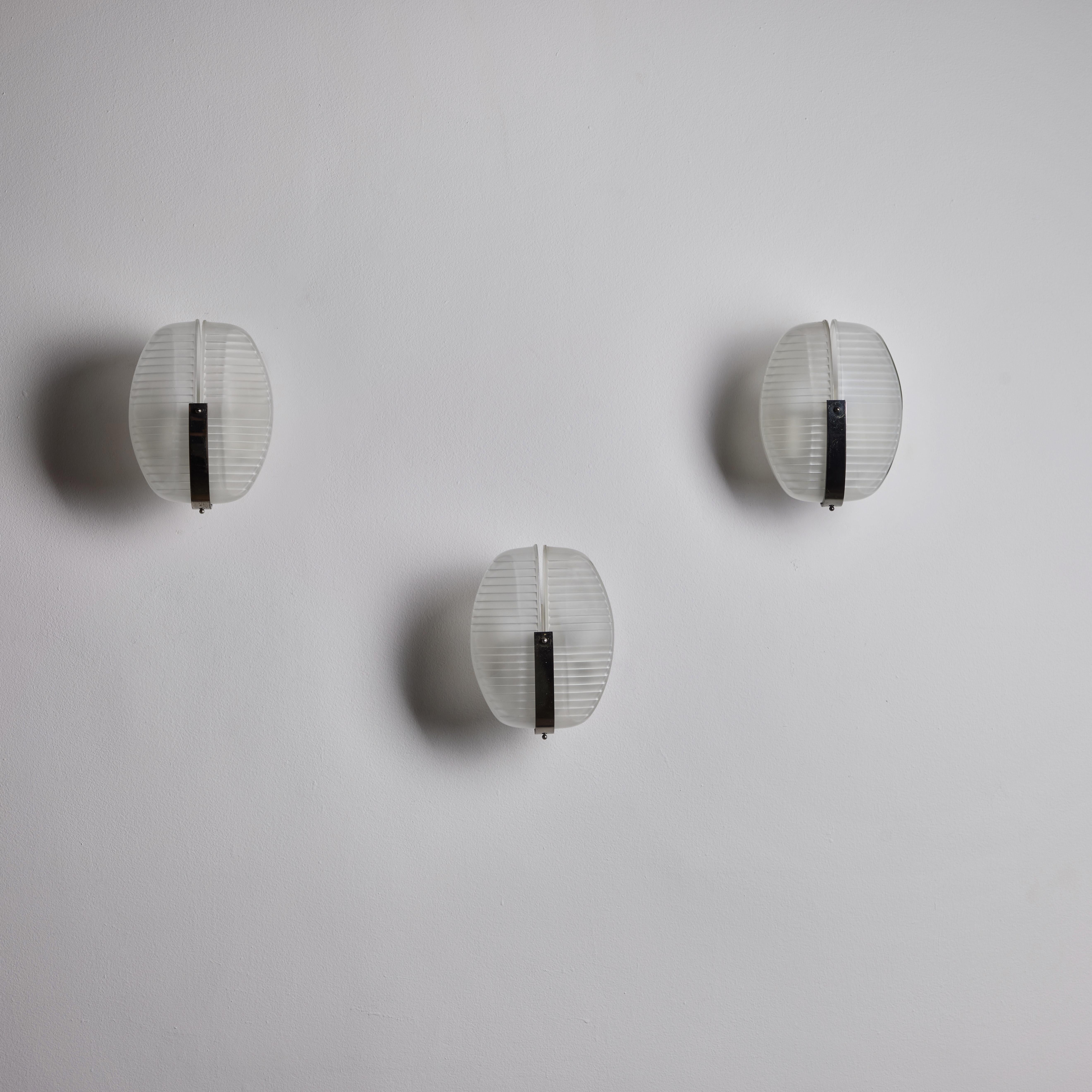 Nickel Pairs of Lambda Sconces by Vico Magistretti for Artemide