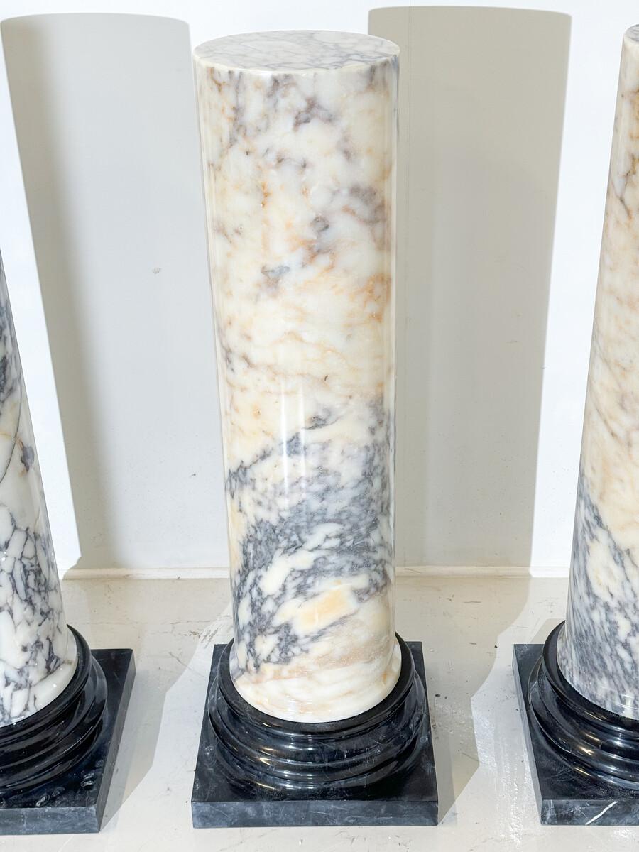 Late 20th Century One Pair of Marble Columns, Italy, 1980s - Sold per pair For Sale