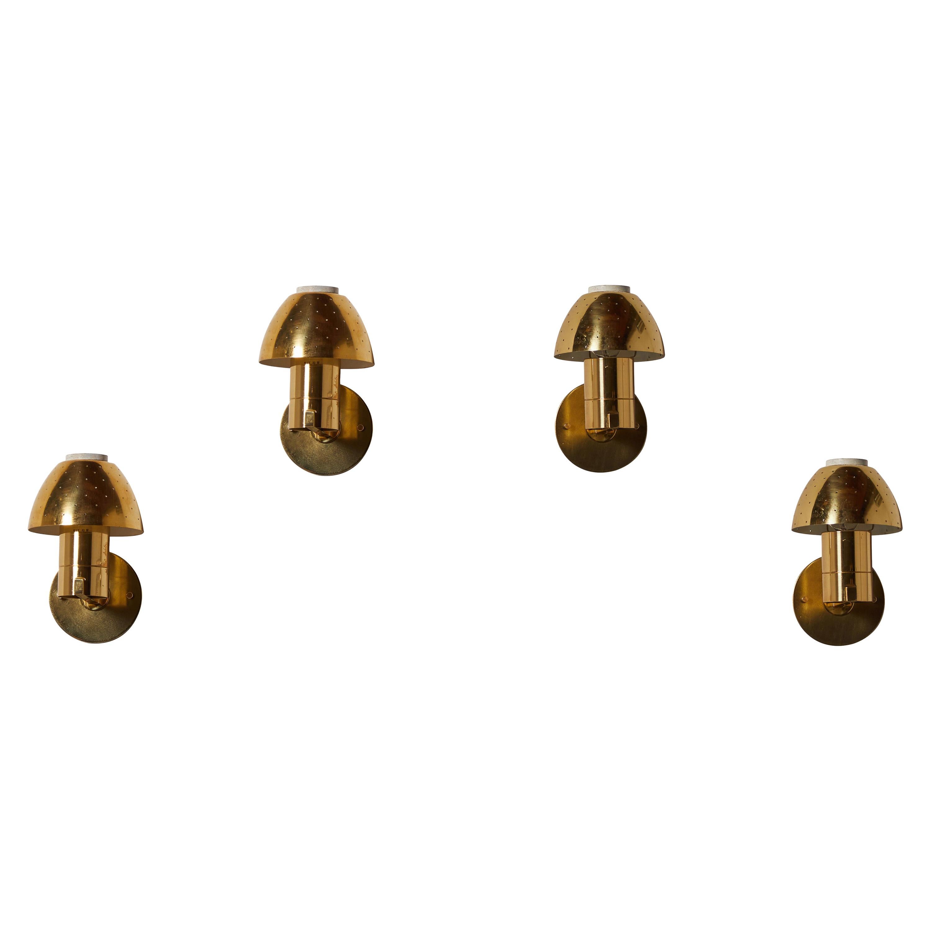 Two Pairs of Model 350/1 "Flora" Sconces by Hans-Agne Jakobsson