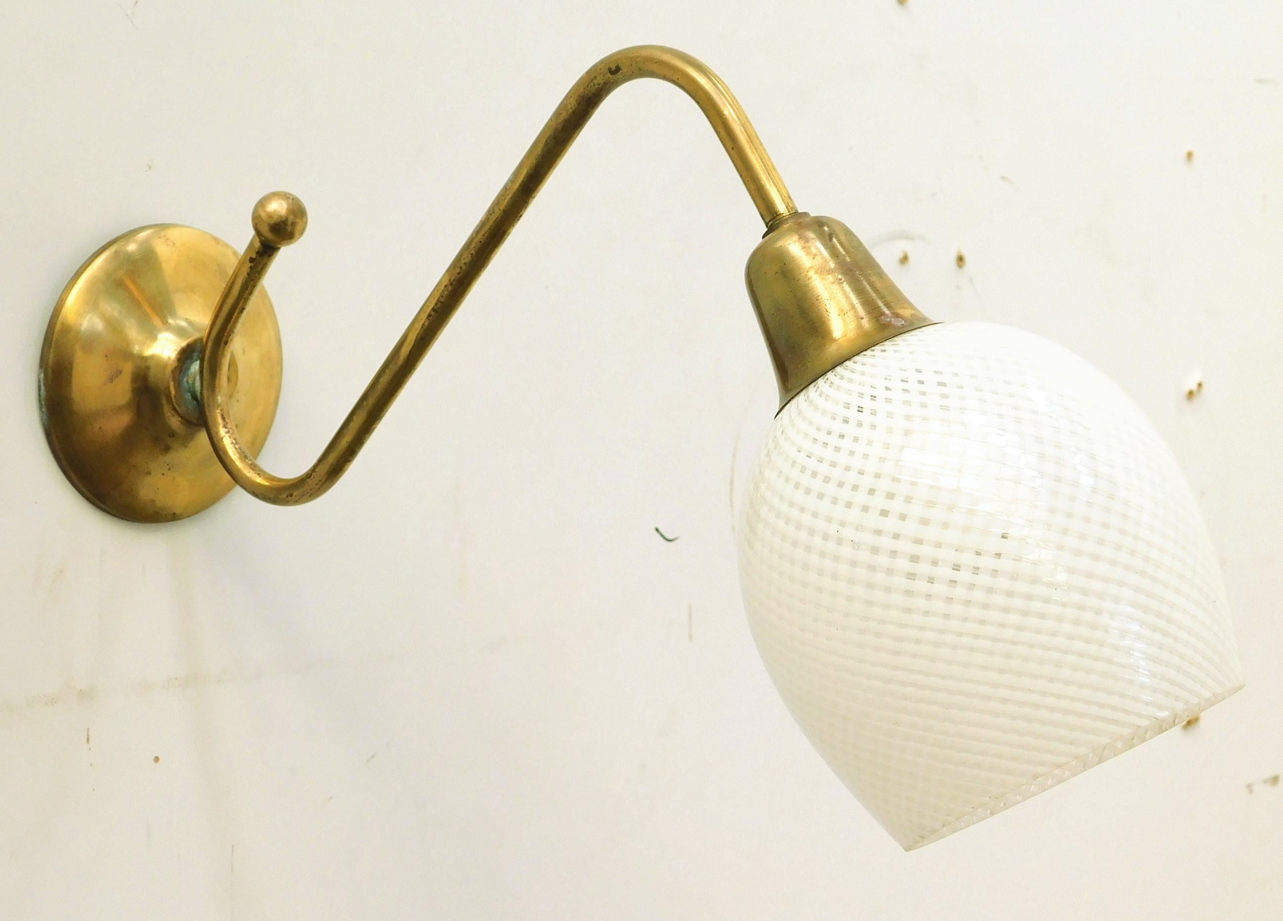 Mid-Century Modern Two Pairs of Reticello Sconces by Barovier e Toso