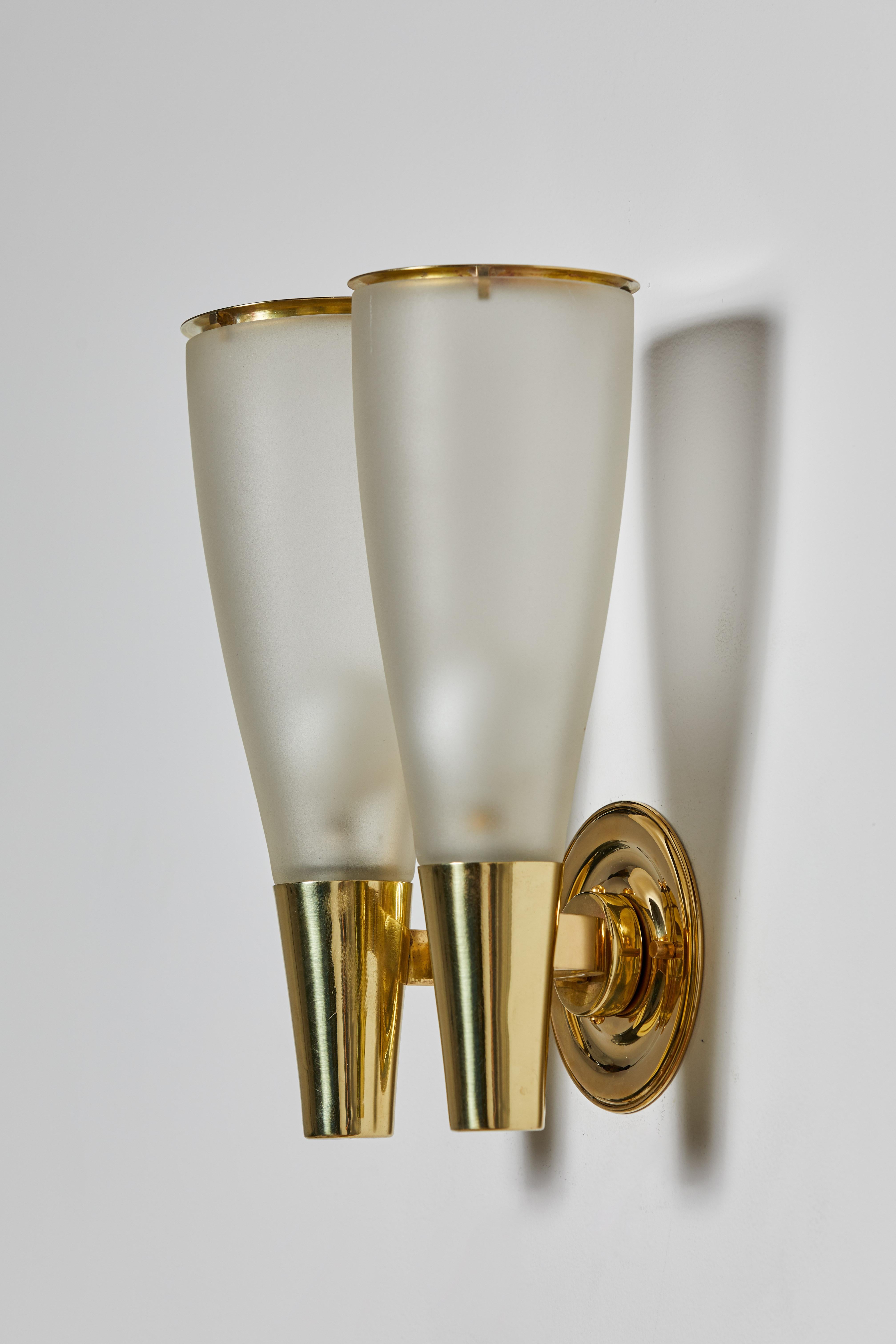 Pair of Sconces by Pietro Chiesa for Fontana Arte For Sale 3