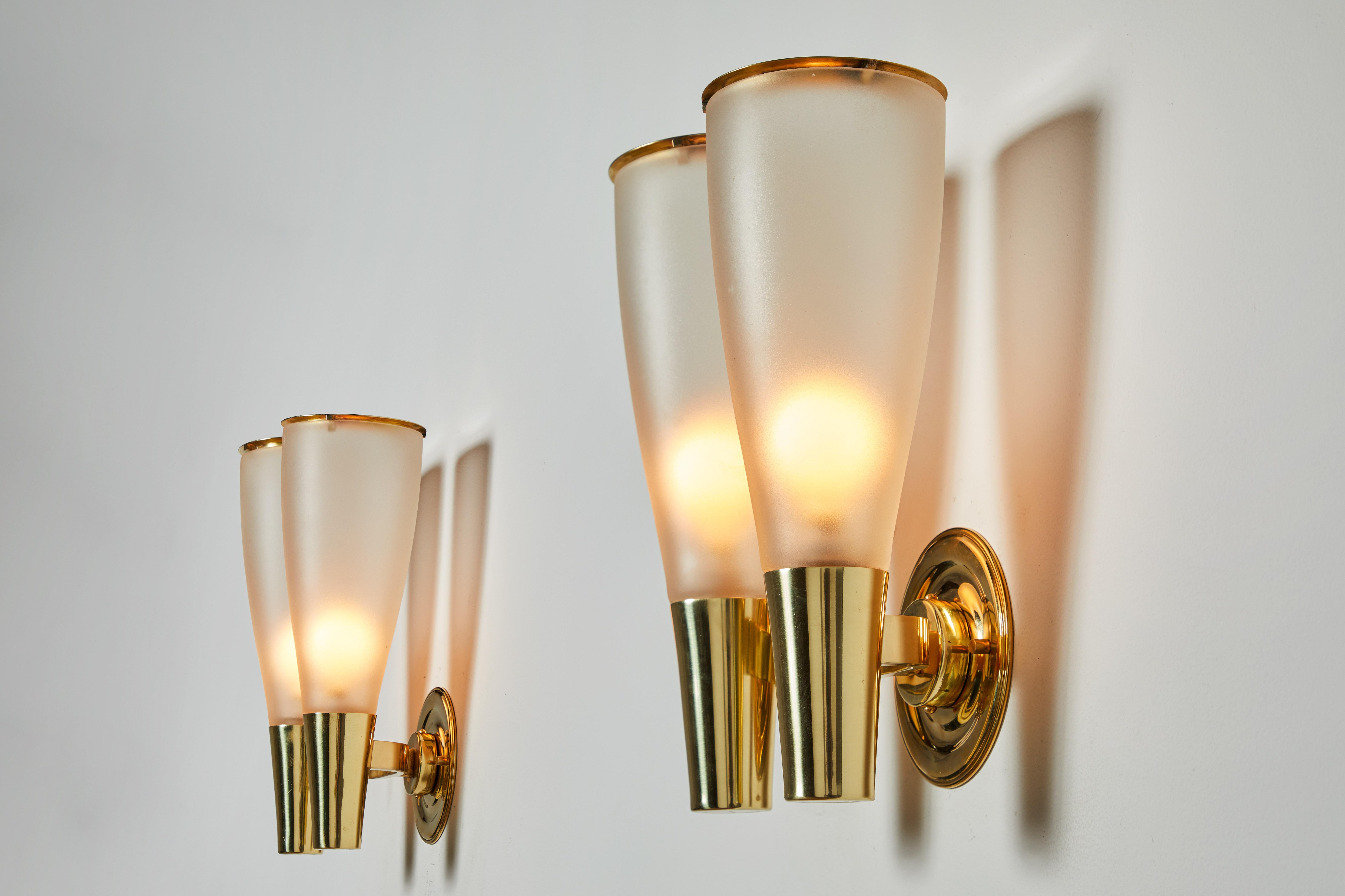 Mid-20th Century Pair of Sconces by Pietro Chiesa for Fontana Arte For Sale
