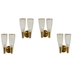 Two Pairs of Sconces by Pietro Chiesa for Fontana Arte