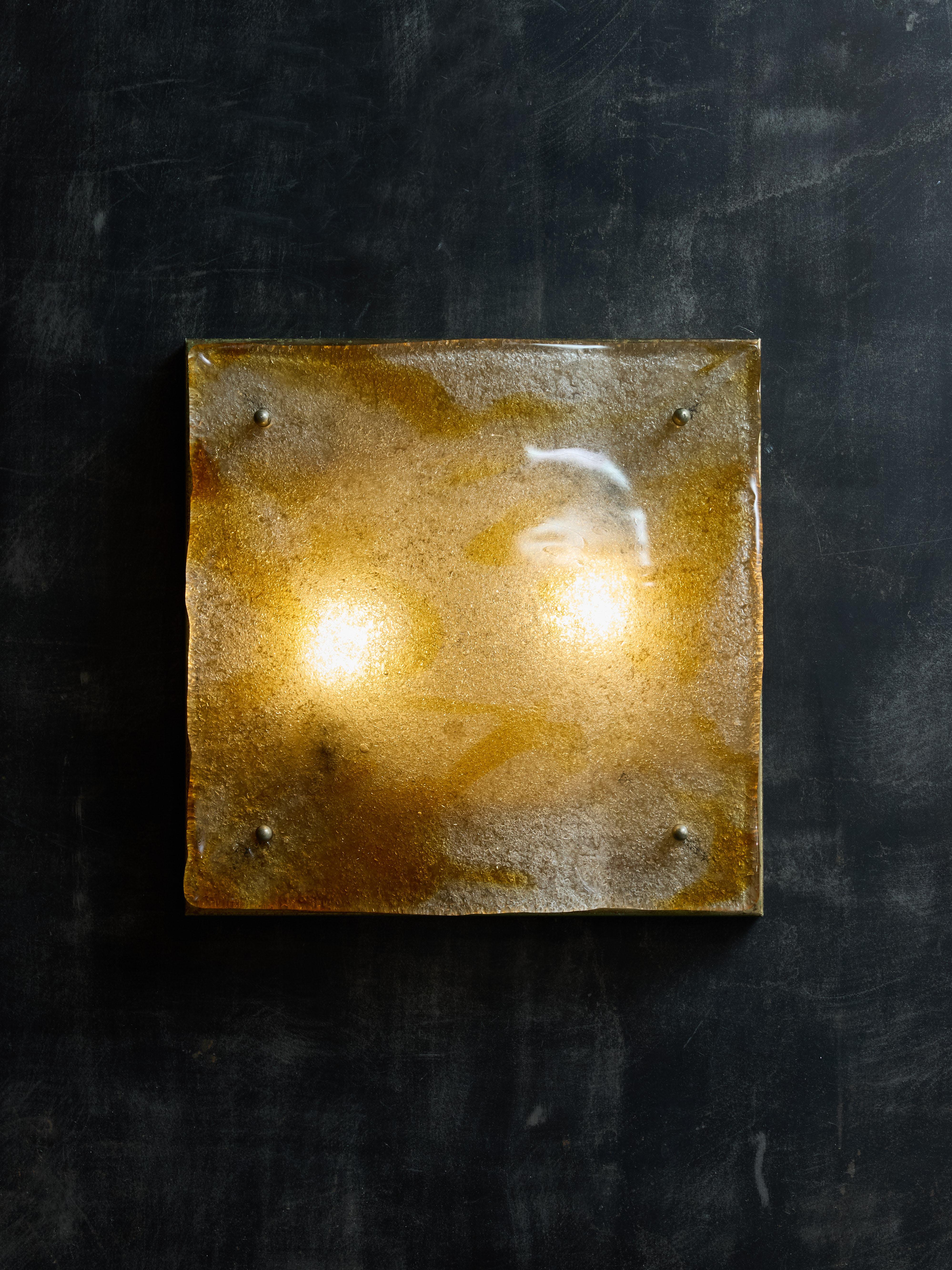 Dos pares de apliques de cristal de Murano de Toni Zuccheri para Mazzega Moderno de mediados de siglo en venta