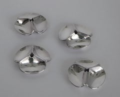Two Pairs Paul Schulze Dansk Designs Modern Tapered Silverplated Candleholders