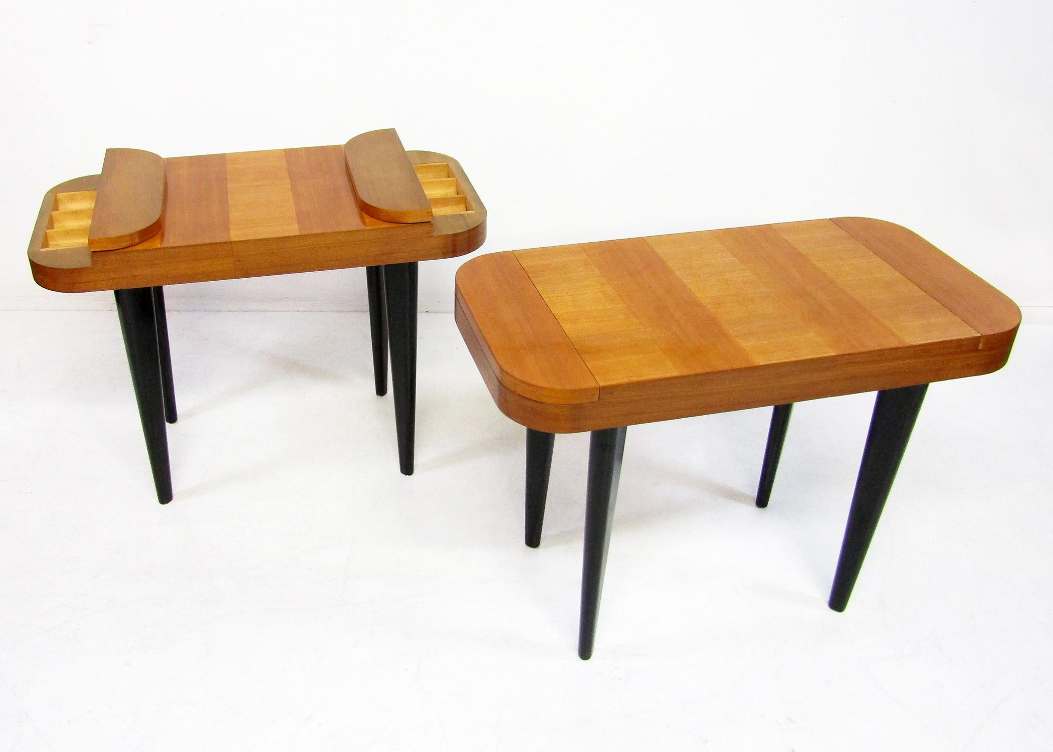 Deux tables d'appoint Art Déco Paldao Line de Gilbert Rohde pour Herman Miller, vers 1940 en vente 5
