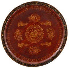 Two Palembang Peranakan Lacquerware Bridal Boxes and a Tray