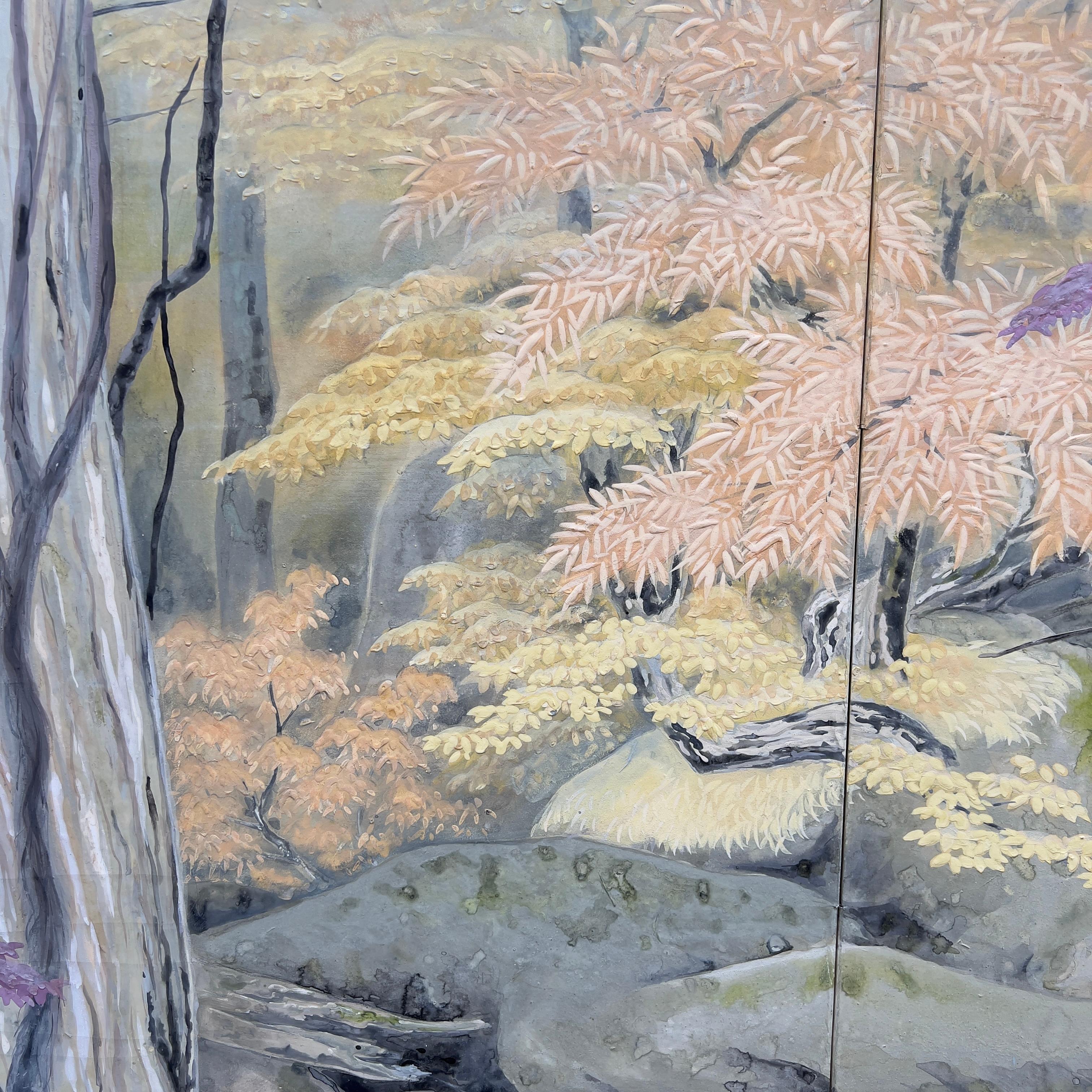 Two-panel folding screen, Nihonga, Hirai Baisen (1889–1969), early Shōwa era (19 For Sale 3