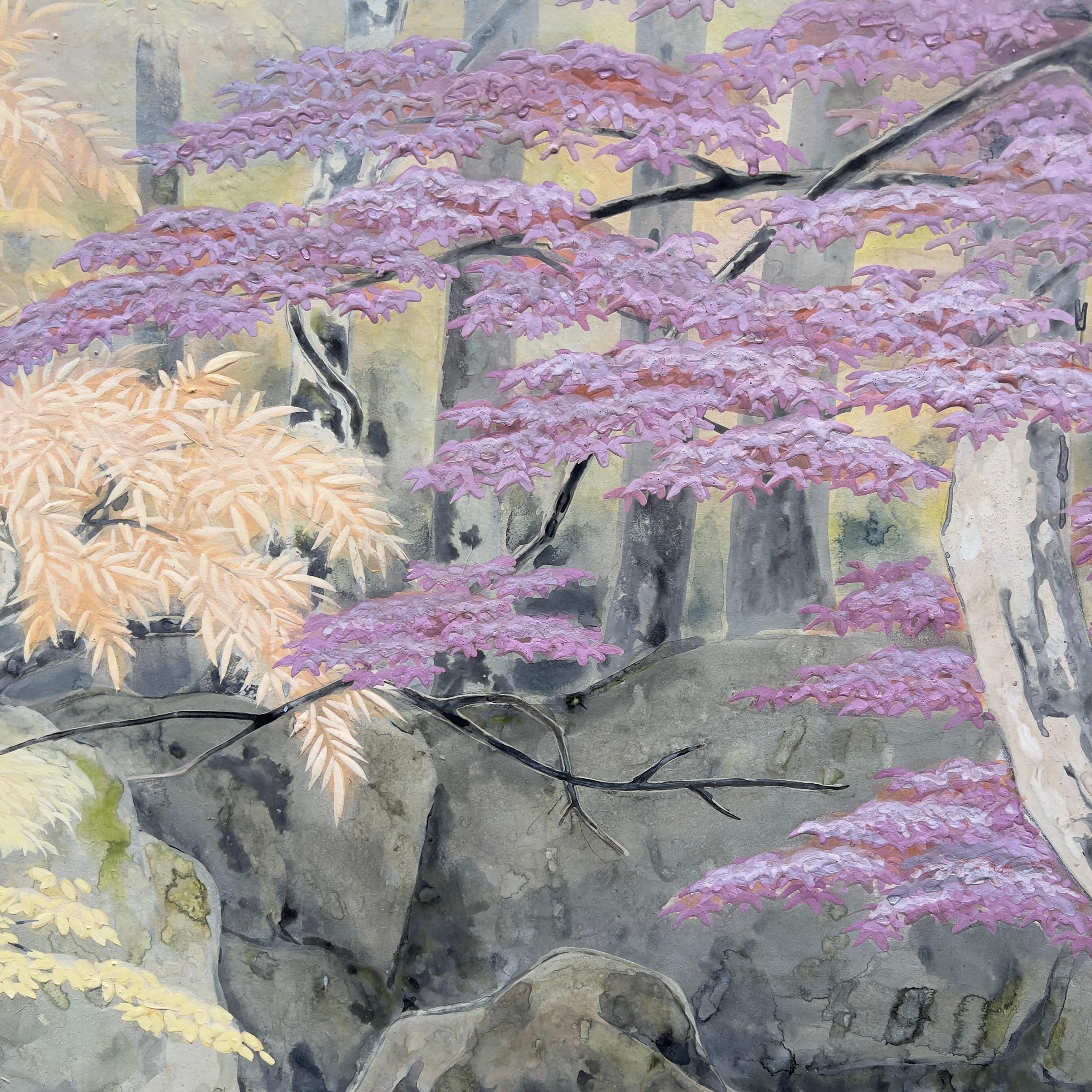 Two-panel folding screen, Nihonga, Hirai Baisen (1889–1969), early Shōwa era (19 For Sale 5