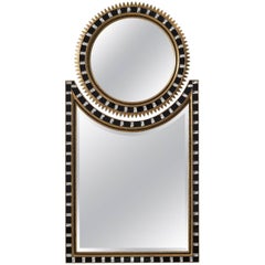 Two-Part Art Deco Sunburst Mirror