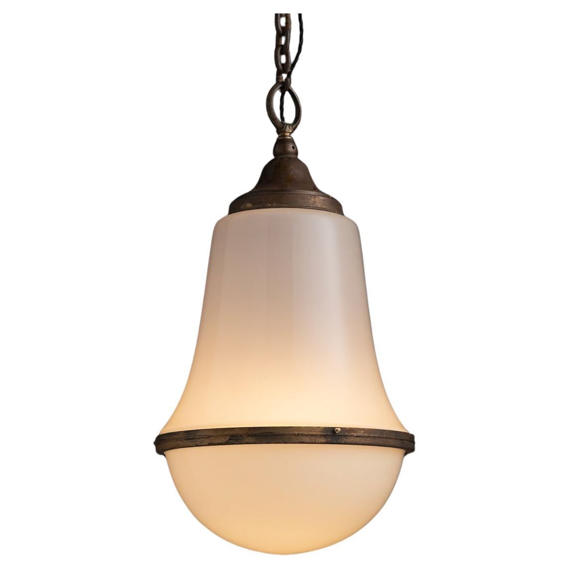 Two Part Opaline Pendant, Netherlands circa 1920